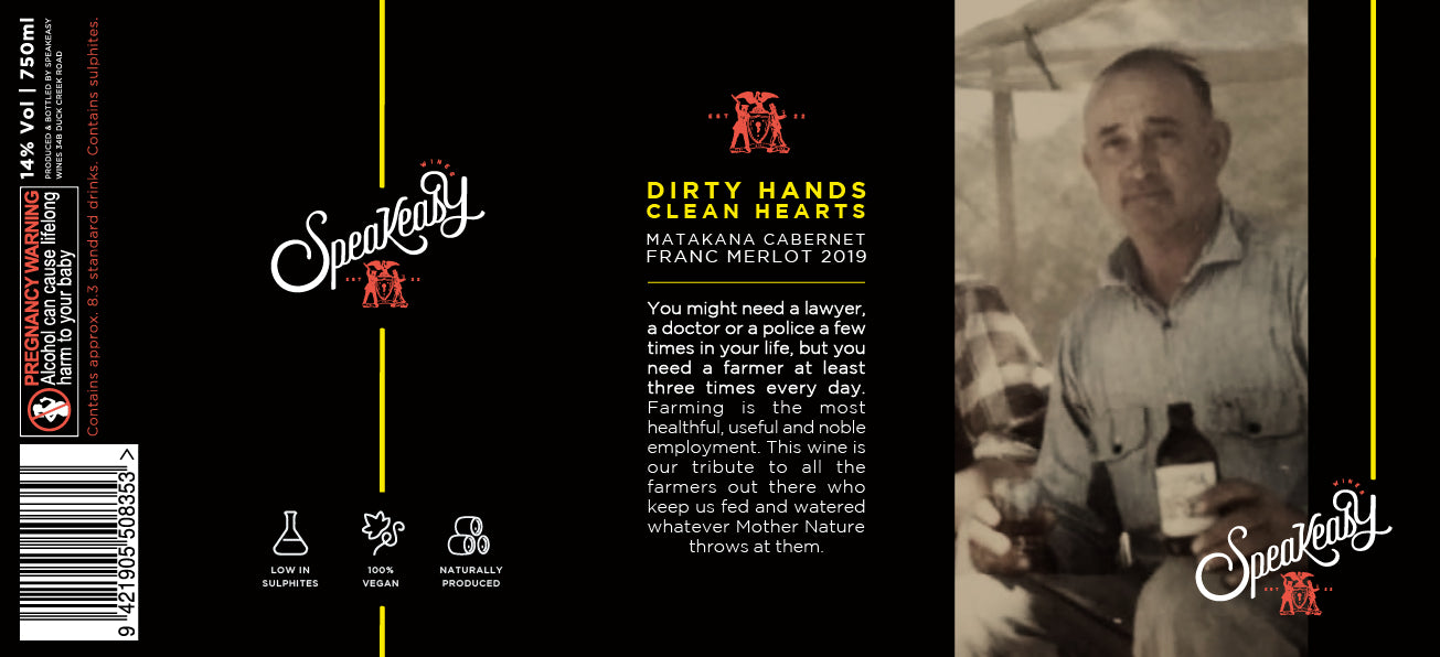 Dirty Hands, Clean Hearts - Matakana Franc De Blanc